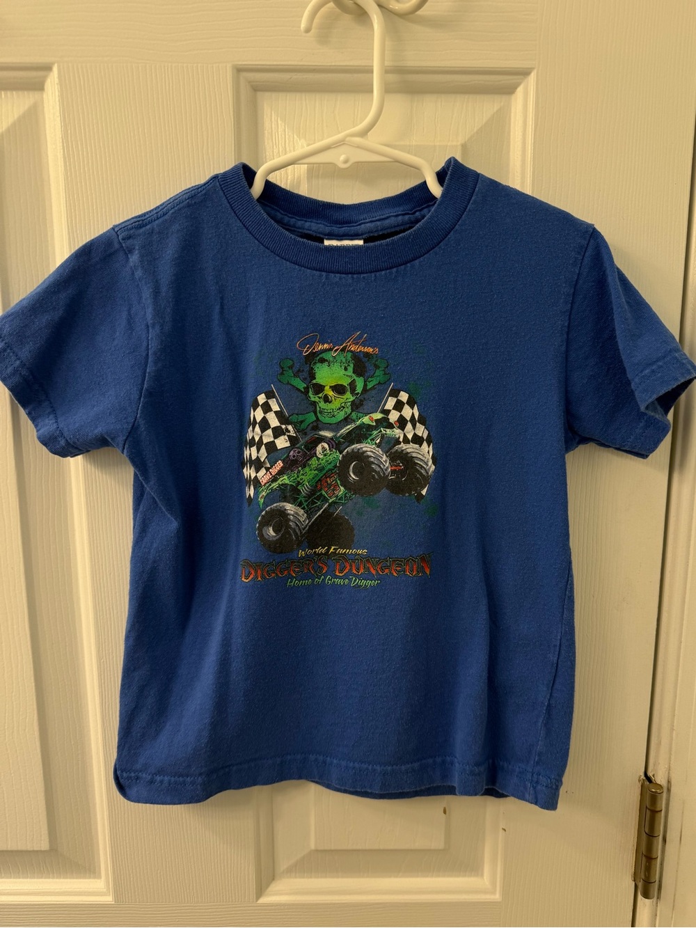 Grave Digger Dennis Anderson vintage kids monster truck t-shirt